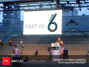 Torontonians get ready for fast in the 6 arranged at the Nathan Phillips Square!